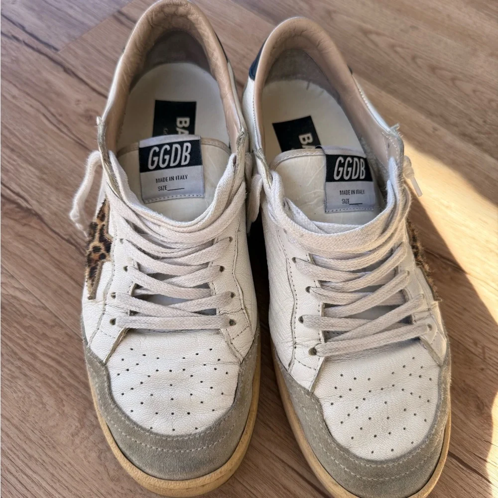 Golden Goose Ball-Star Animal Print Sneakers (size 38) - Picture 4 of 15